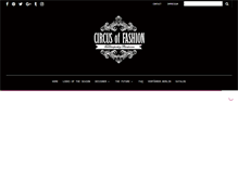 Tablet Screenshot of circus-of-fashion.com